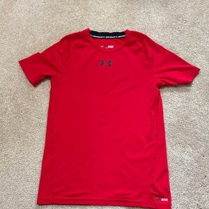 Under Armour Red Short Sleeve Performance Tee